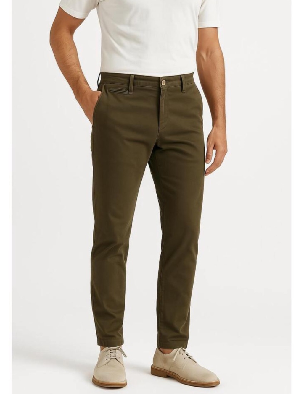 Taylor Stitch Pants Mens‎ 31 Olive Green Slim Chino Map Lining Button Pockets